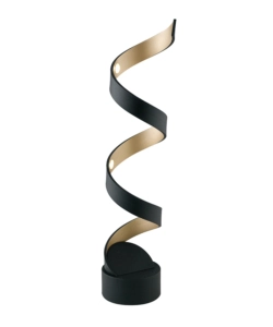 LUME LED "HELIX" NERO E ORO 4000K 960 LM, H66 CM